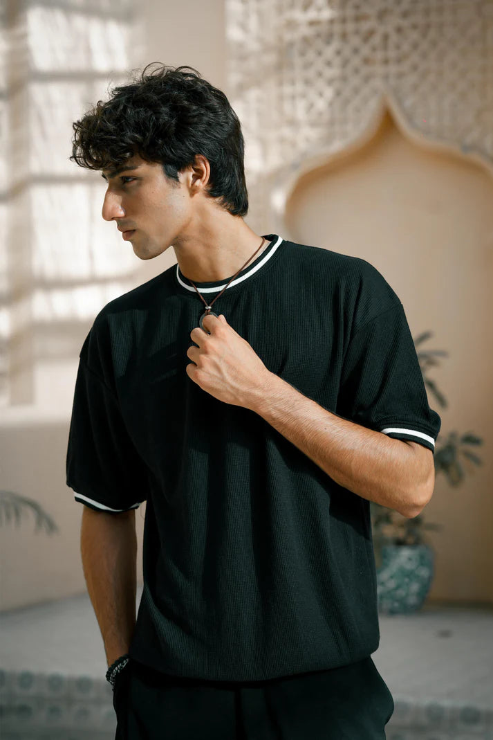 EDGE BLACK OVERSIZED T-SHIRT