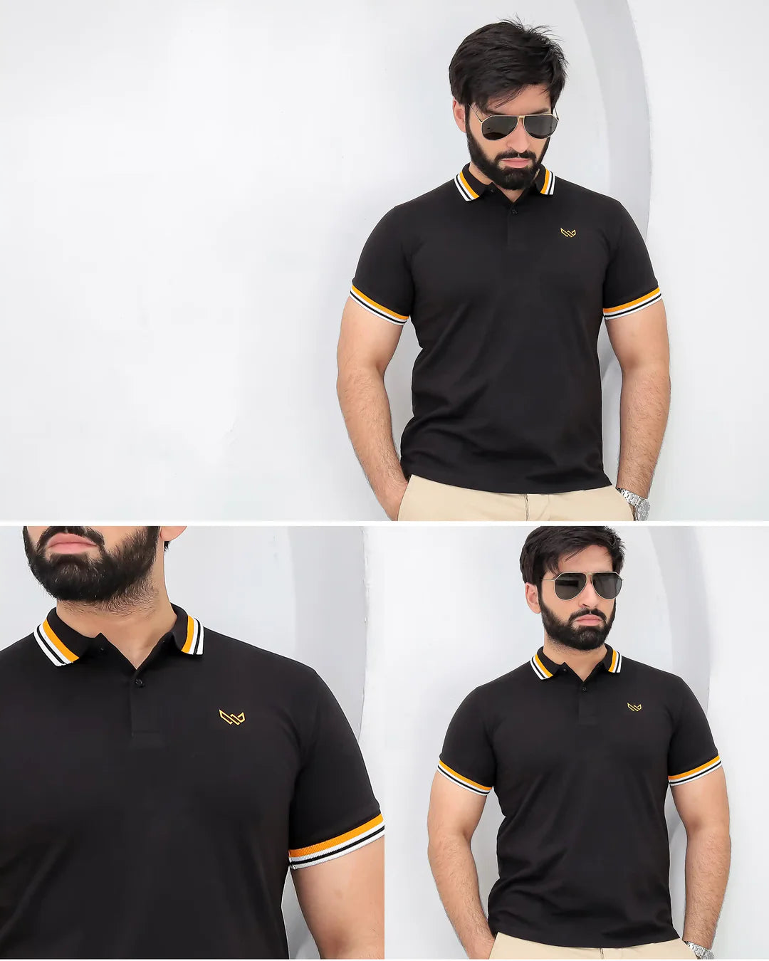 Excellence Black Polo Premium Cotton